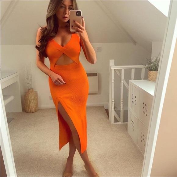 NWT Zara Limited Edition Cut Out Knit Dress - Picture 6 of 16